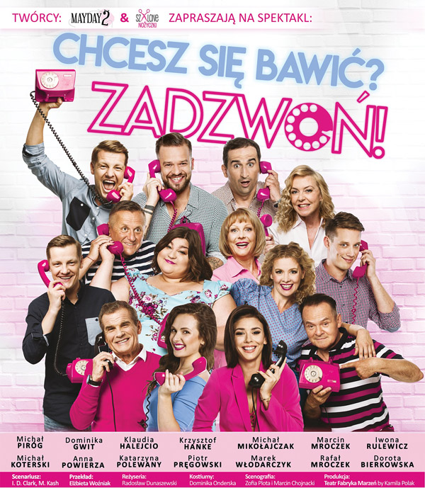 Plakat spektaklu Chcesz się bawić? Zadzwoń!